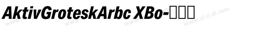 AktivGroteskArbc XBo字体转换 AktivGroteskArbc XBo字体转换